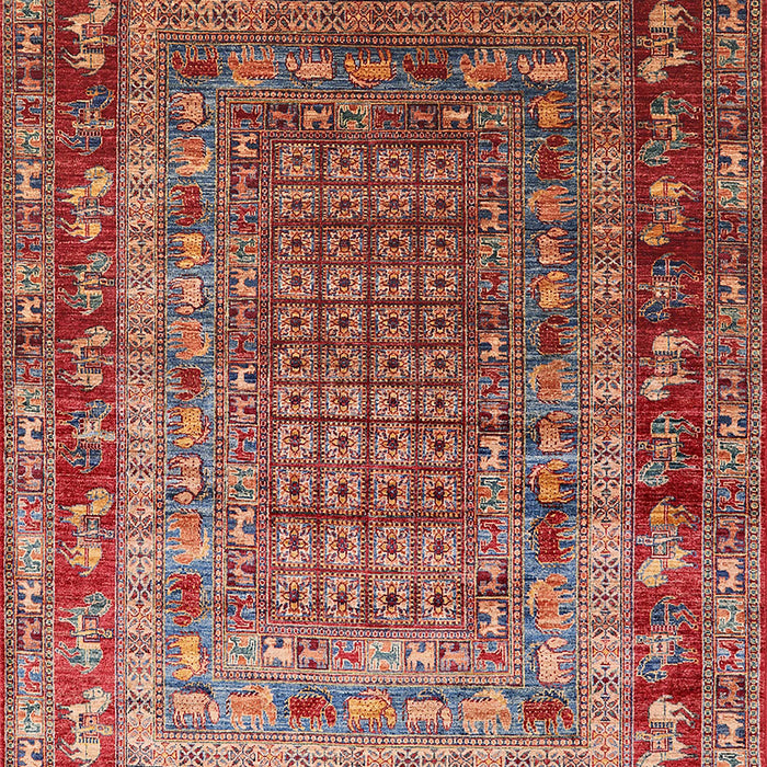Mid-Century Modern Red Oriental Rug, urb1586
