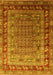 Oriental Yellow Industrial Rug, urb1586yw