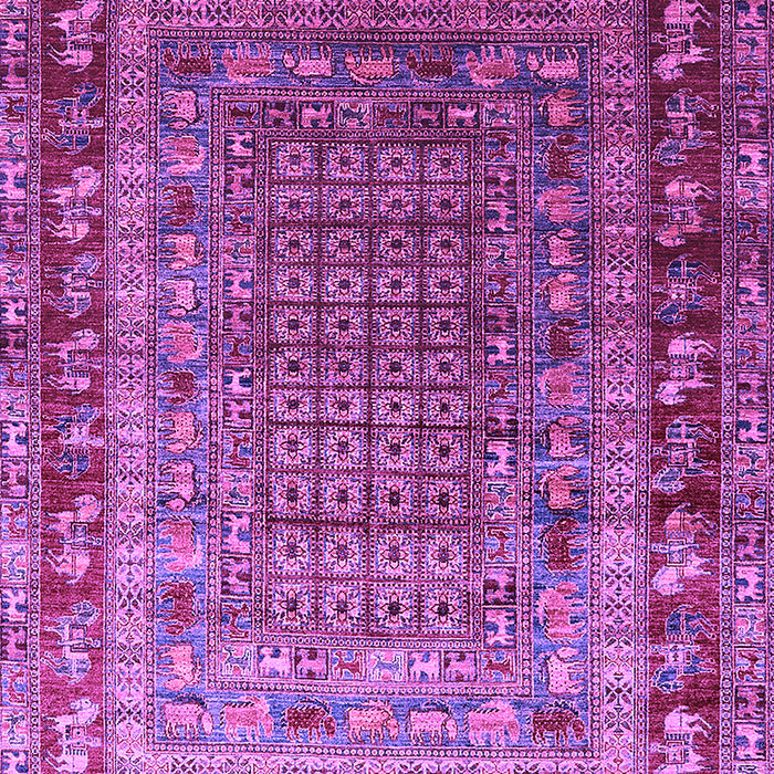 Machine Washable Oriental Purple Industrial Area Rugs, wshurb1586pur