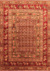 Oriental Orange Industrial Rug, urb1586org