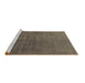 Sideview of Machine Washable Oriental Brown Industrial Rug, wshurb1587brn