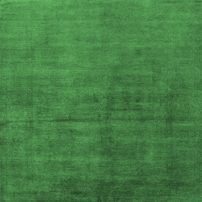 Square Oriental Emerald Green Industrial Rug, urb1587emgrn