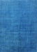 Mid-Century Modern Neon Blue Oriental Rug, urb1587