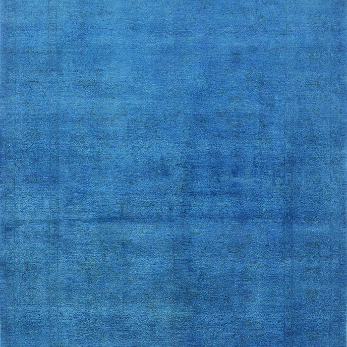 Machine Washable Industrial Modern Neon Blue Rug, wshurb1587