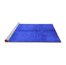 Sideview of Machine Washable Oriental Purple Industrial Area Rugs, wshurb1588pur