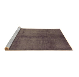 Sideview of Machine Washable Oriental Brown Industrial Rug, wshurb1588brn