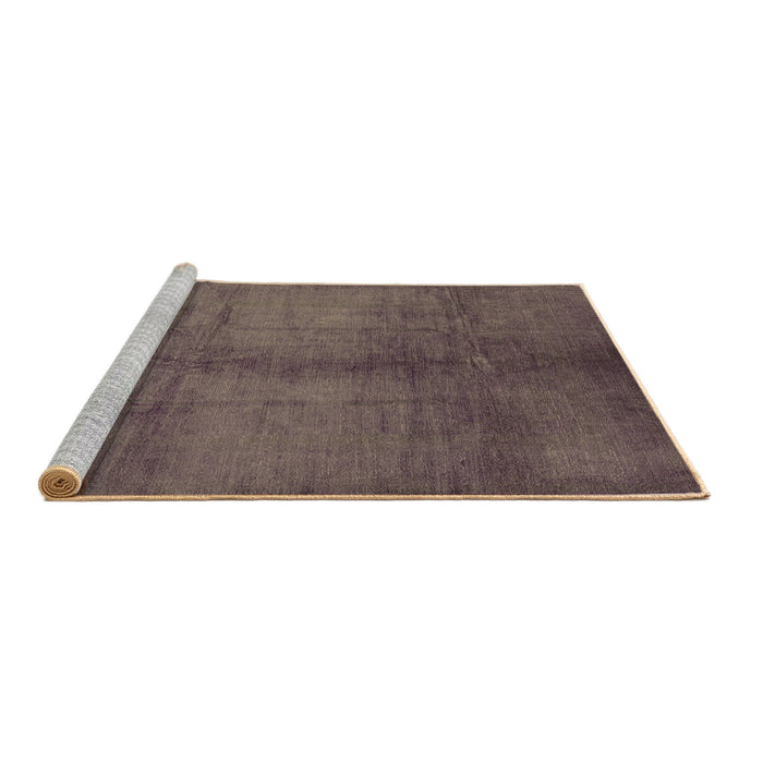 Sideview of Machine Washable Oriental Brown Industrial Rug, wshurb1588brn