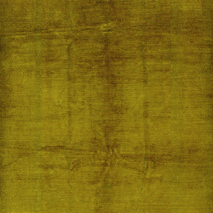 Machine Washable Oriental Yellow Industrial Rug, wshurb1588yw