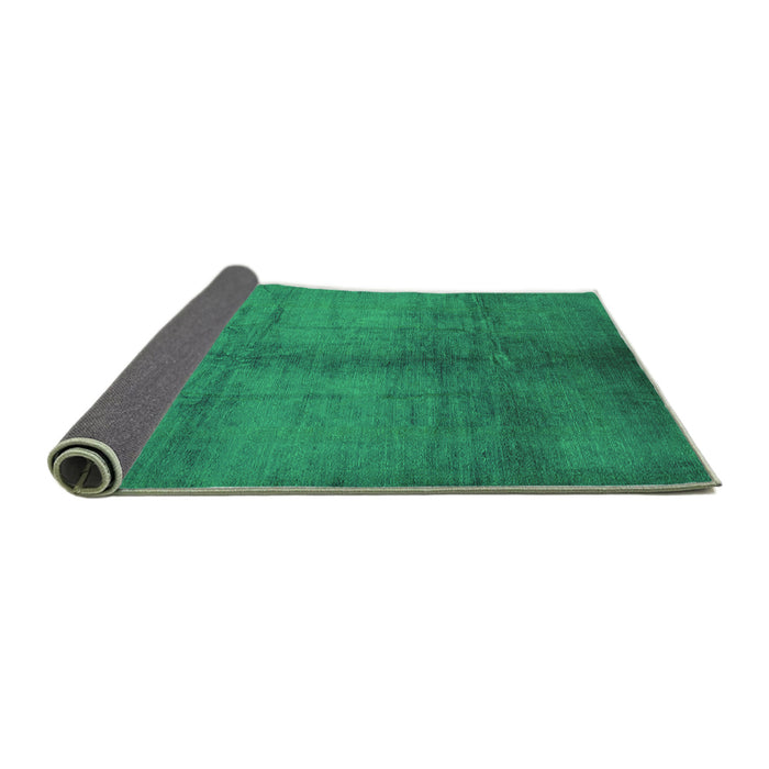 Sideview of Oriental Green Industrial Rug, urb1588grn