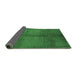 Sideview of Oriental Emerald Green Industrial Rug, urb1588emgrn