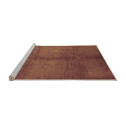 Sideview of Machine Washable Oriental Orange Industrial Area Rugs, wshurb1588org
