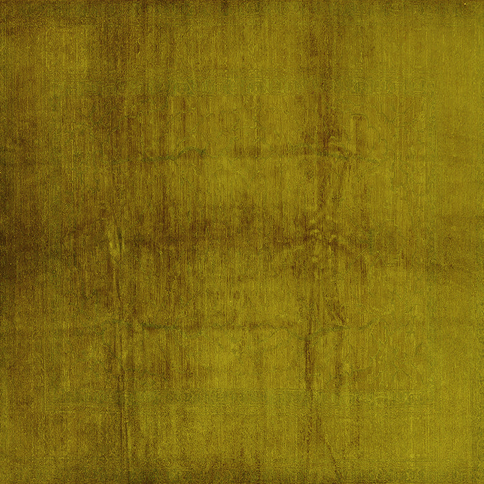 Square Machine Washable Oriental Yellow Industrial Rug, wshurb1588yw