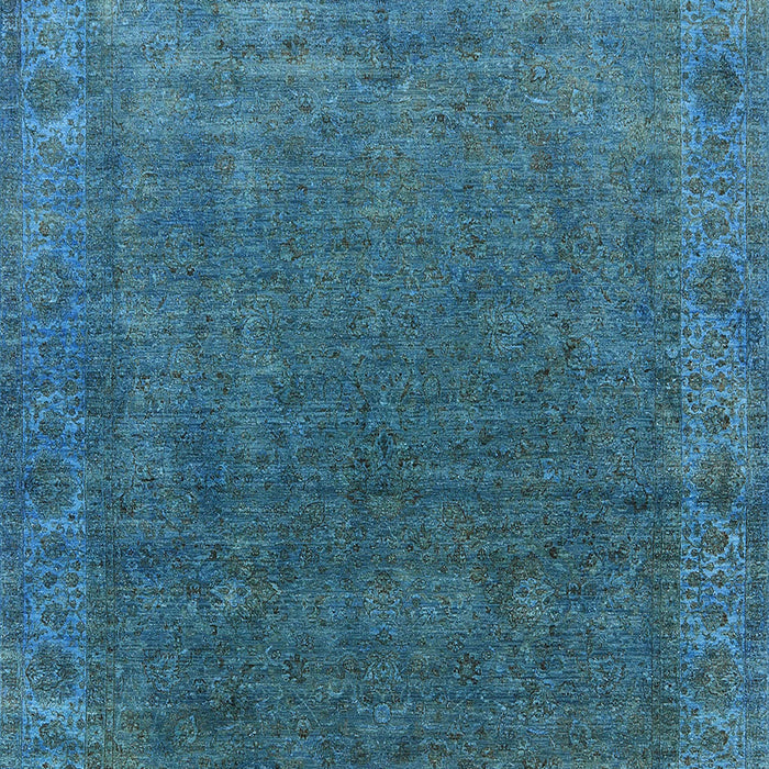 Mid-Century Modern Blue Ivy Blue Oriental Rug, urb1589