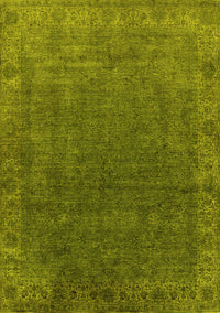 Oriental Yellow Industrial Rug, urb1589yw