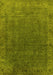 Oriental Yellow Industrial Rug, urb1589yw