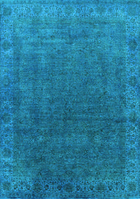 Oriental Light Blue Industrial Rug, urb1589lblu