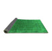 Sideview of Oriental Green Industrial Rug, urb1589grn