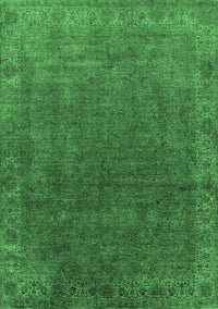 Oriental Emerald Green Industrial Rug, urb1589emgrn