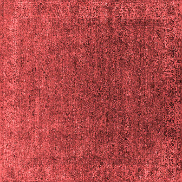 Machine Washable Oriental Red Industrial Rug, wshurb1589red