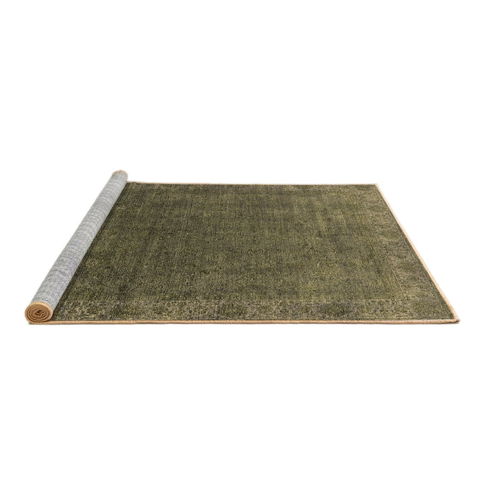 Sideview of Machine Washable Oriental Brown Industrial Rug, wshurb1589brn