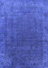 Oriental Blue Industrial Rug, urb1589blu