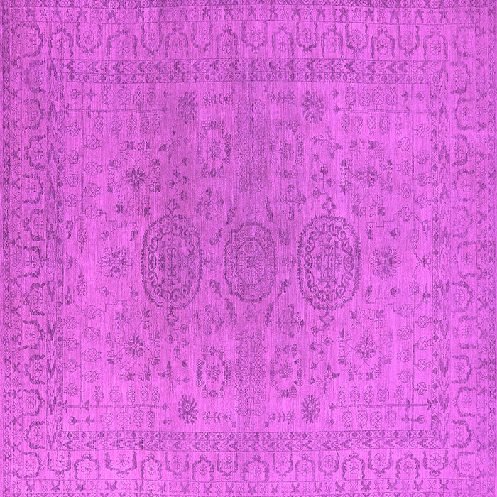 Square Machine Washable Oriental Pink Industrial Rug, wshurb1590pnk