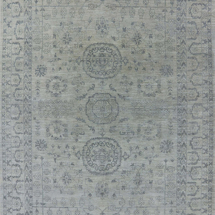Mid-Century Modern Gray Oriental Rug, urb1590