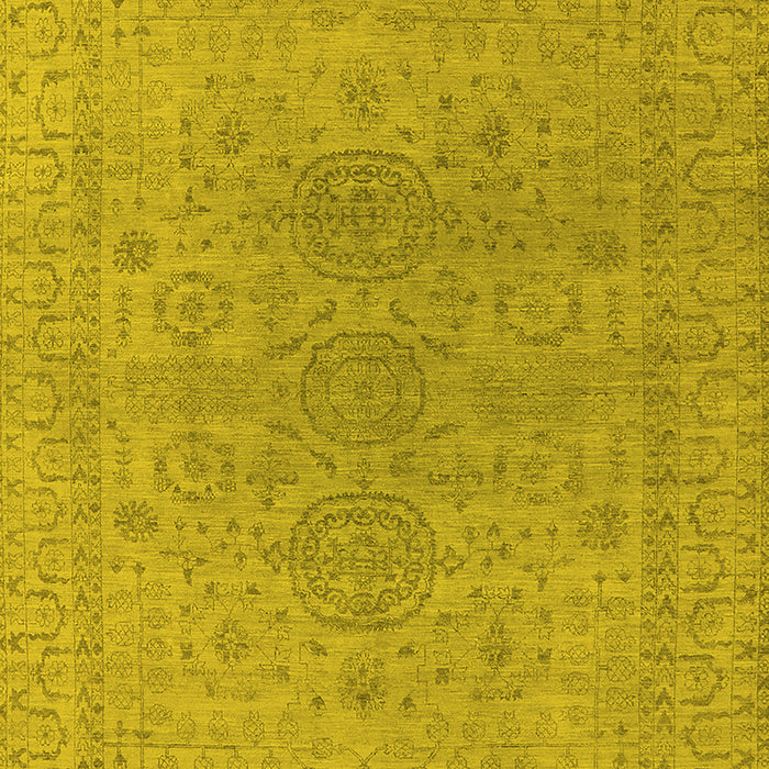 Oriental Yellow Industrial Rug, urb1590yw