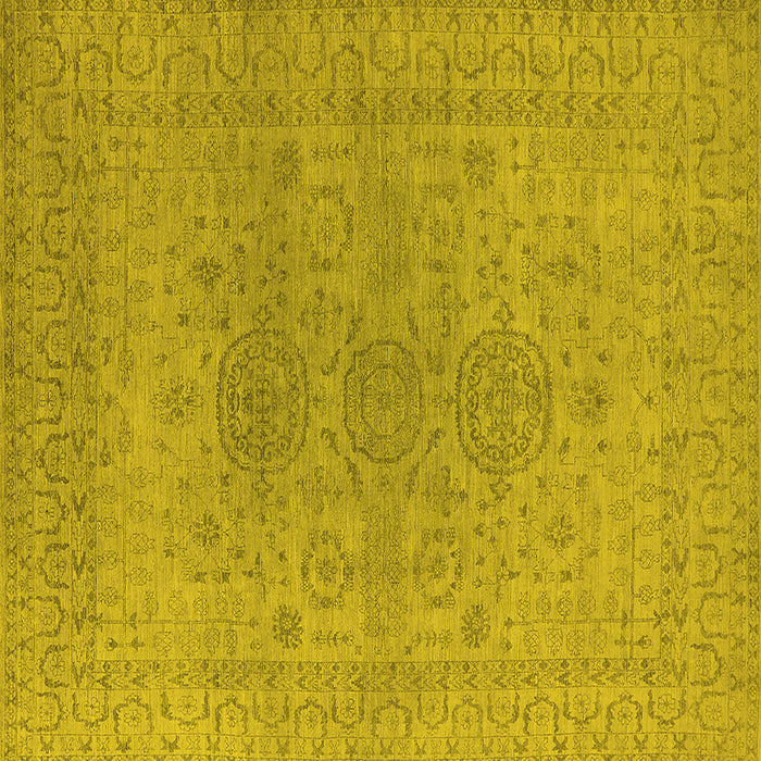 Square Oriental Yellow Industrial Rug, urb1590yw