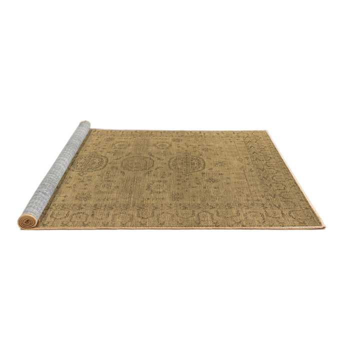 Sideview of Machine Washable Oriental Brown Industrial Rug, wshurb1590brn