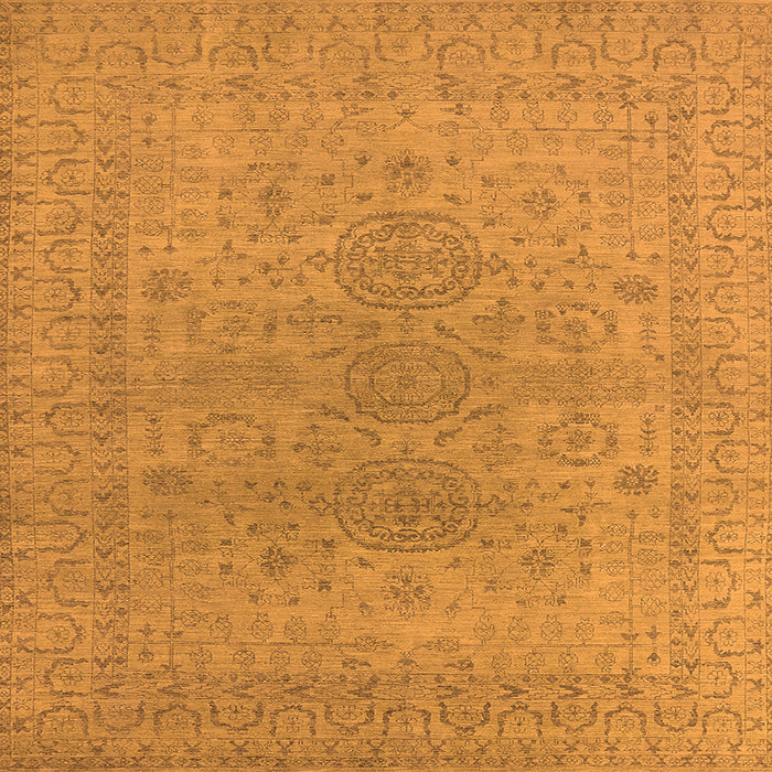 Square Oriental Orange Industrial Rug, urb1590org