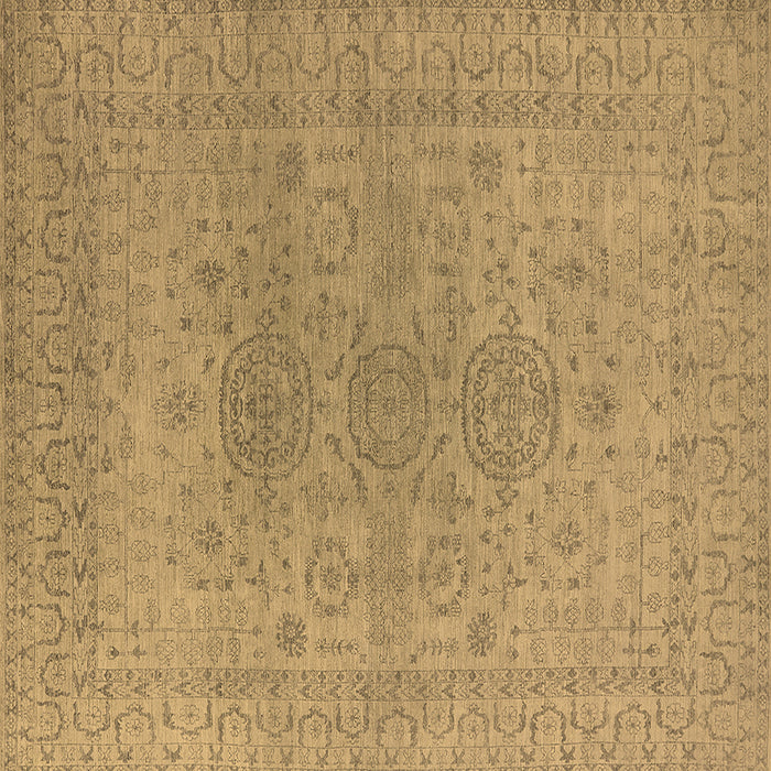 Square Oriental Brown Industrial Rug, urb1590brn