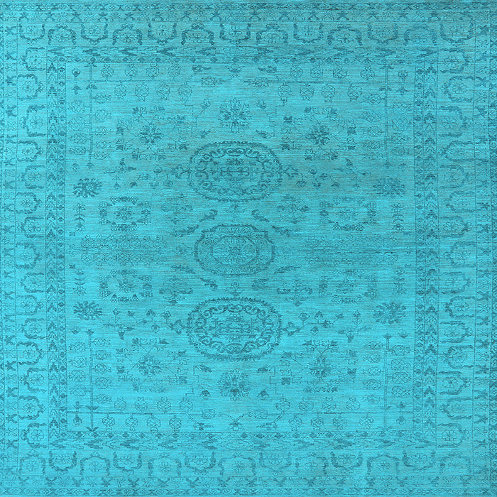 Square Oriental Light Blue Industrial Rug, urb1590lblu