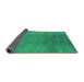 Sideview of Oriental Green Industrial Rug, urb1591grn