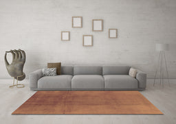 Machine Washable Oriental Orange Industrial Area Rugs in a Living Room, wshurb1591org
