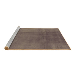 Sideview of Machine Washable Oriental Brown Industrial Rug, wshurb1591brn