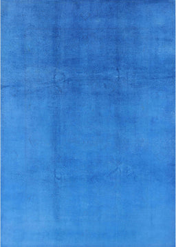 Machine Washable Industrial Modern Neon Blue Rug, wshurb1591