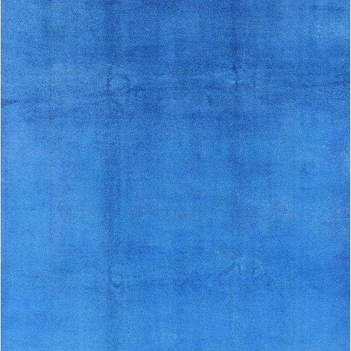 Machine Washable Industrial Modern Neon Blue Rug, wshurb1591