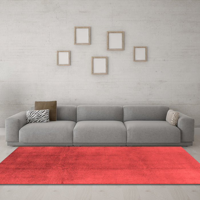 Industrial Red Washable Rugs