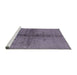 Sideview of Machine Washable Industrial Modern Grape Purple Rug, wshurb1592