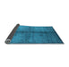 Sideview of Oriental Light Blue Industrial Rug, urb1592lblu