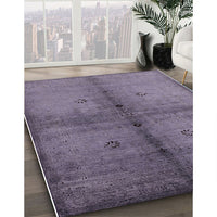 Mid-Century Modern Purple Oriental Rug, urb1592