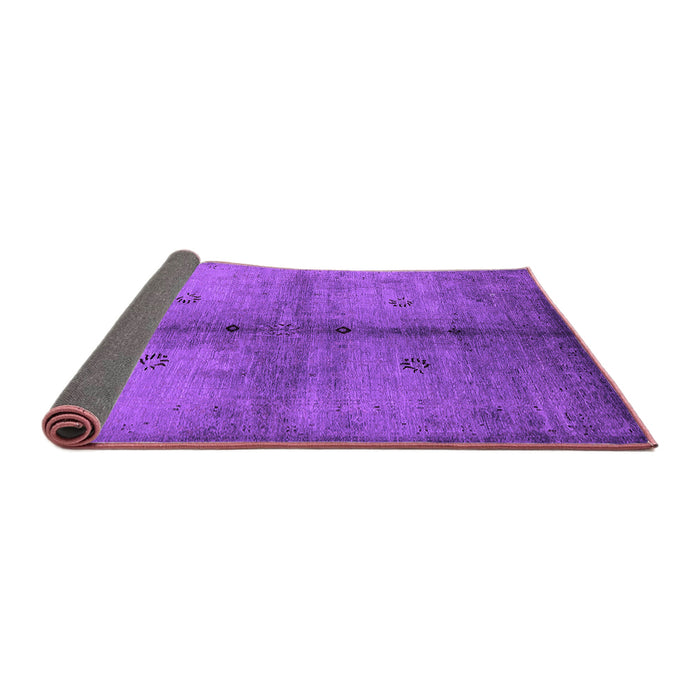 Sideview of Oriental Purple Industrial Rug, urb1592pur