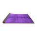 Sideview of Oriental Purple Industrial Rug, urb1592pur