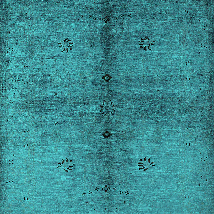 Oriental Turquoise Industrial Rug, urb1592turq