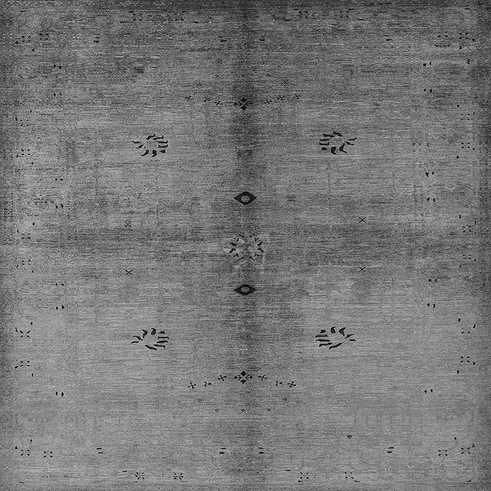 Square Oriental Gray Industrial Rug, urb1592gry