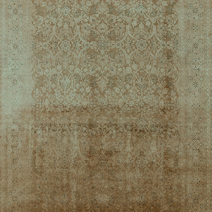 Machine Washable Oriental Turquoise Industrial Area Rugs, wshurb1593turq
