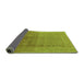 Sideview of Oriental Green Industrial Rug, urb1593grn