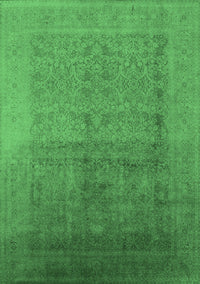 Oriental Emerald Green Industrial Rug, urb1593emgrn