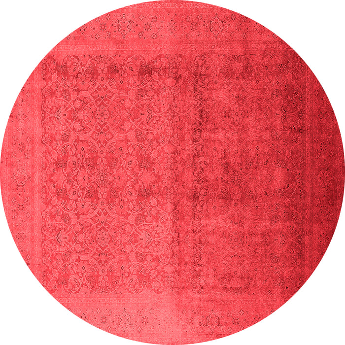 Machine Washable Oriental Red Industrial Rug, wshurb1593red